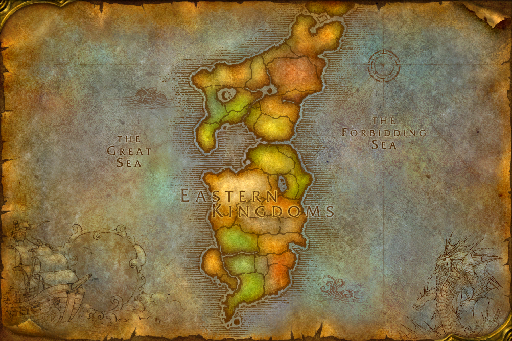 Восточные Королевства - карта World of Warcraft 1.12